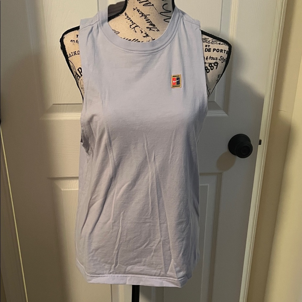 Nike Women's Sleeveless Muscle Top in Light Grey